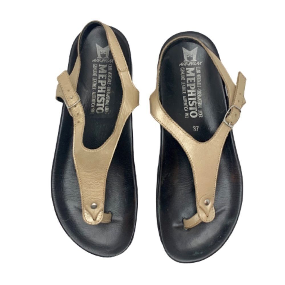 Mephisto sling back thong sandal